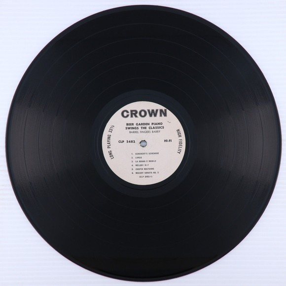 Barrel Fingers Barry – Beer Garden Piano Swings The Classics LP Record CLP 5482 - Picture 13 of 16